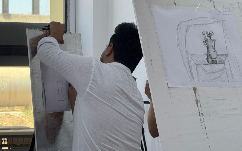 قسم التربية الفنية في كلية التربية الأساسية يجري امتحان القبول المباشر للطلبة المتقدمين